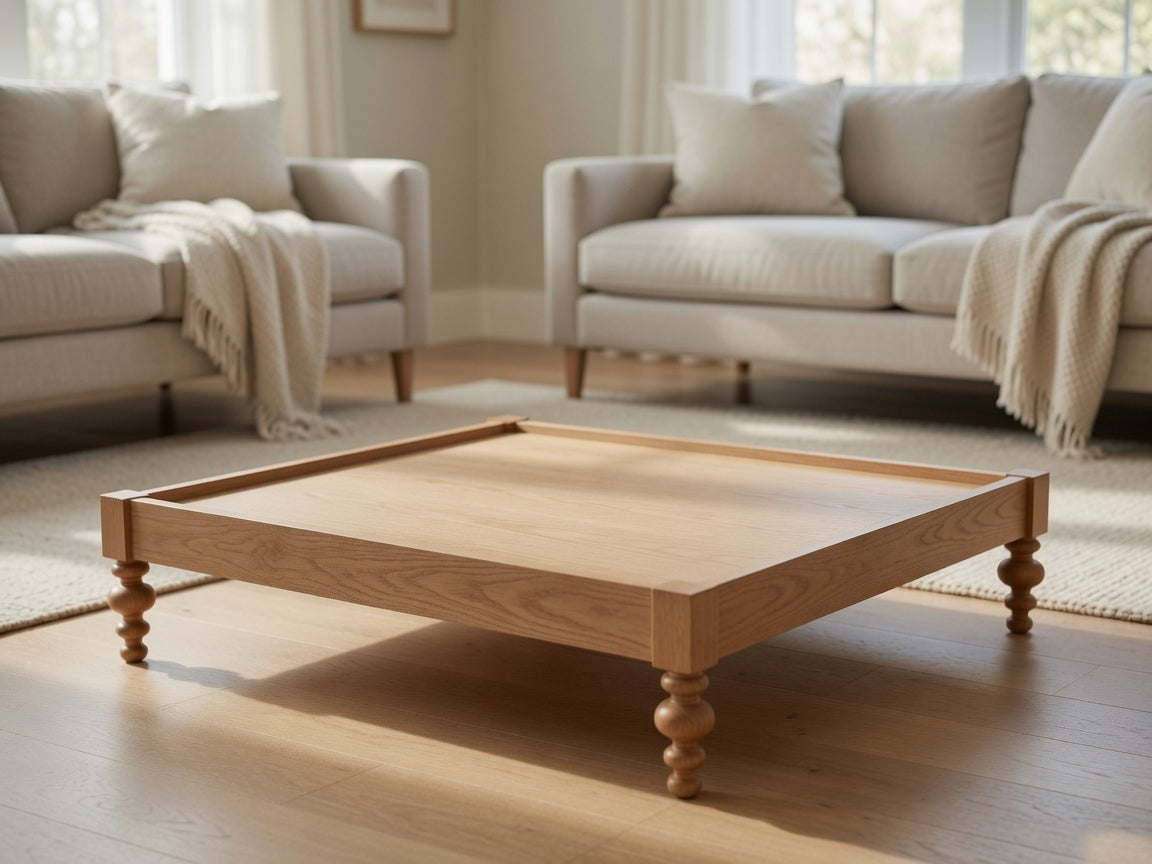 Savannah Spindle Raised Dog Bed Frame | Solid Wood Luxury Pet Furniture