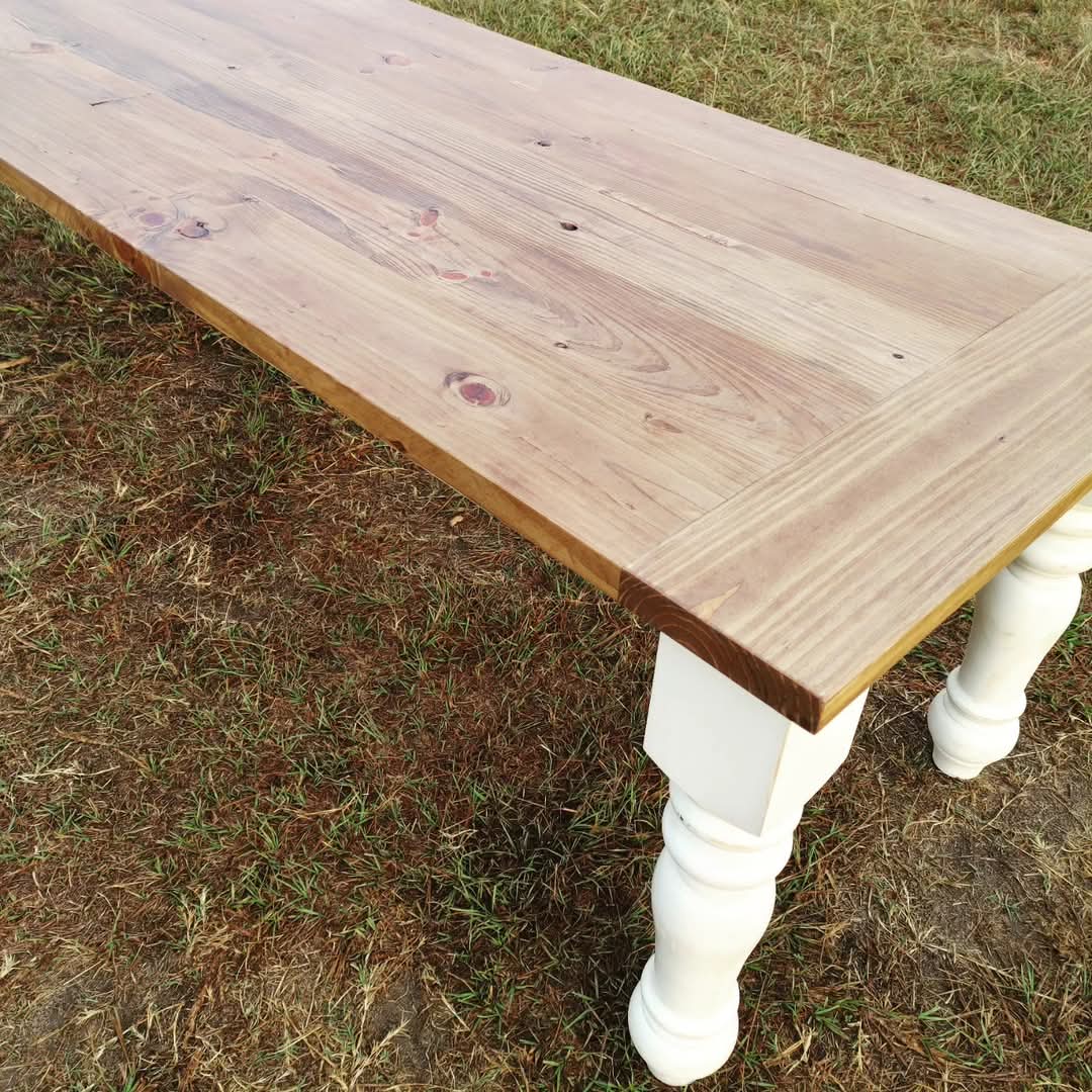 Chunky Leg Farmhouse Table