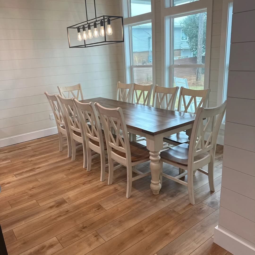 Chunky Leg Farmhouse Table