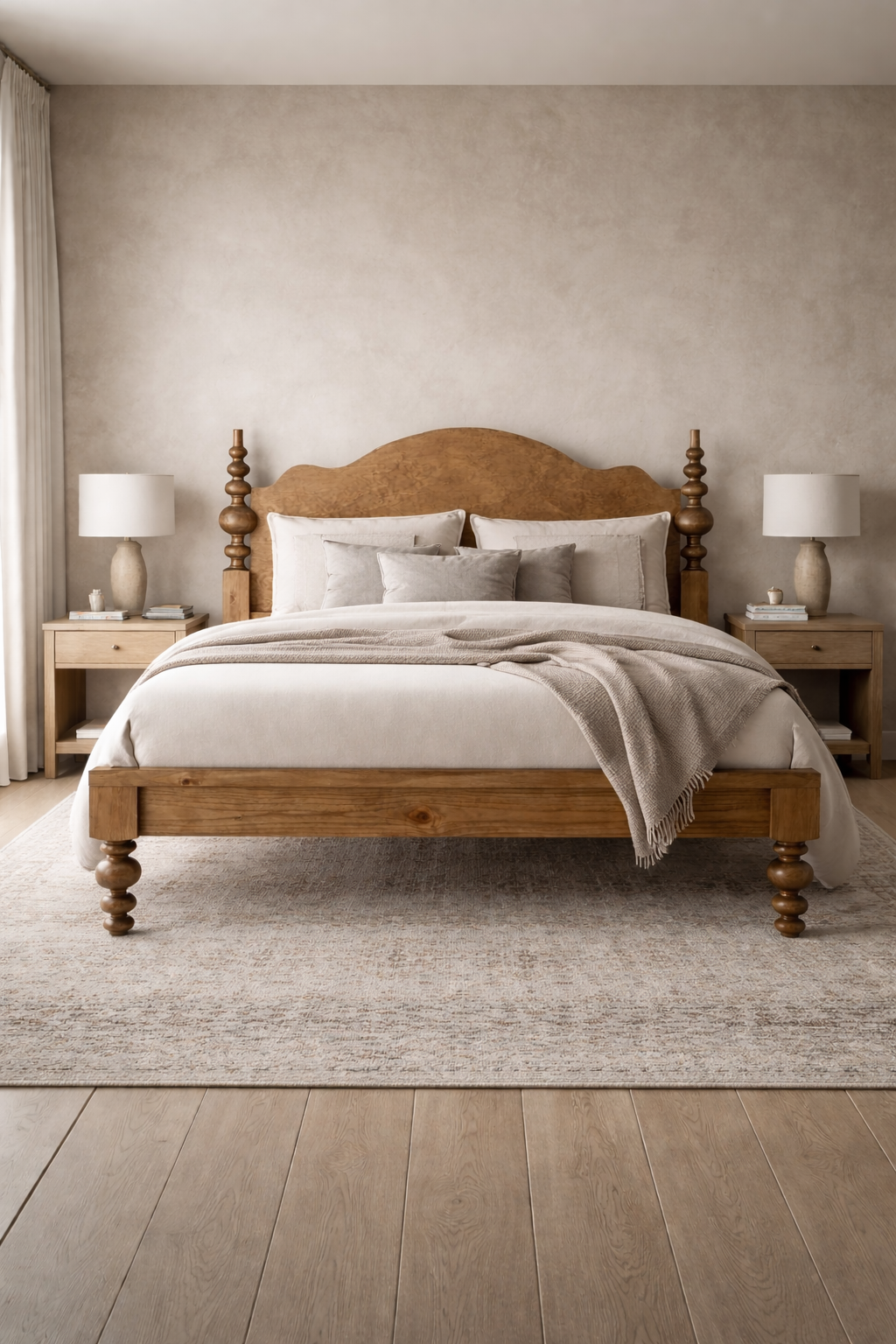 The Savanah Spindle Bed | Solid Wood