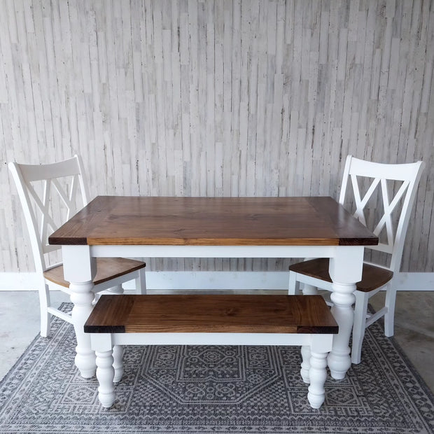 Chunky Leg Farmhouse Table
