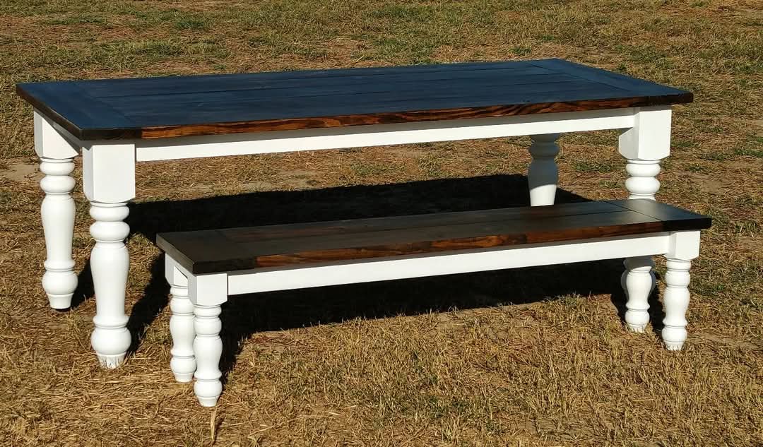 Chunky Leg Farmhouse Table