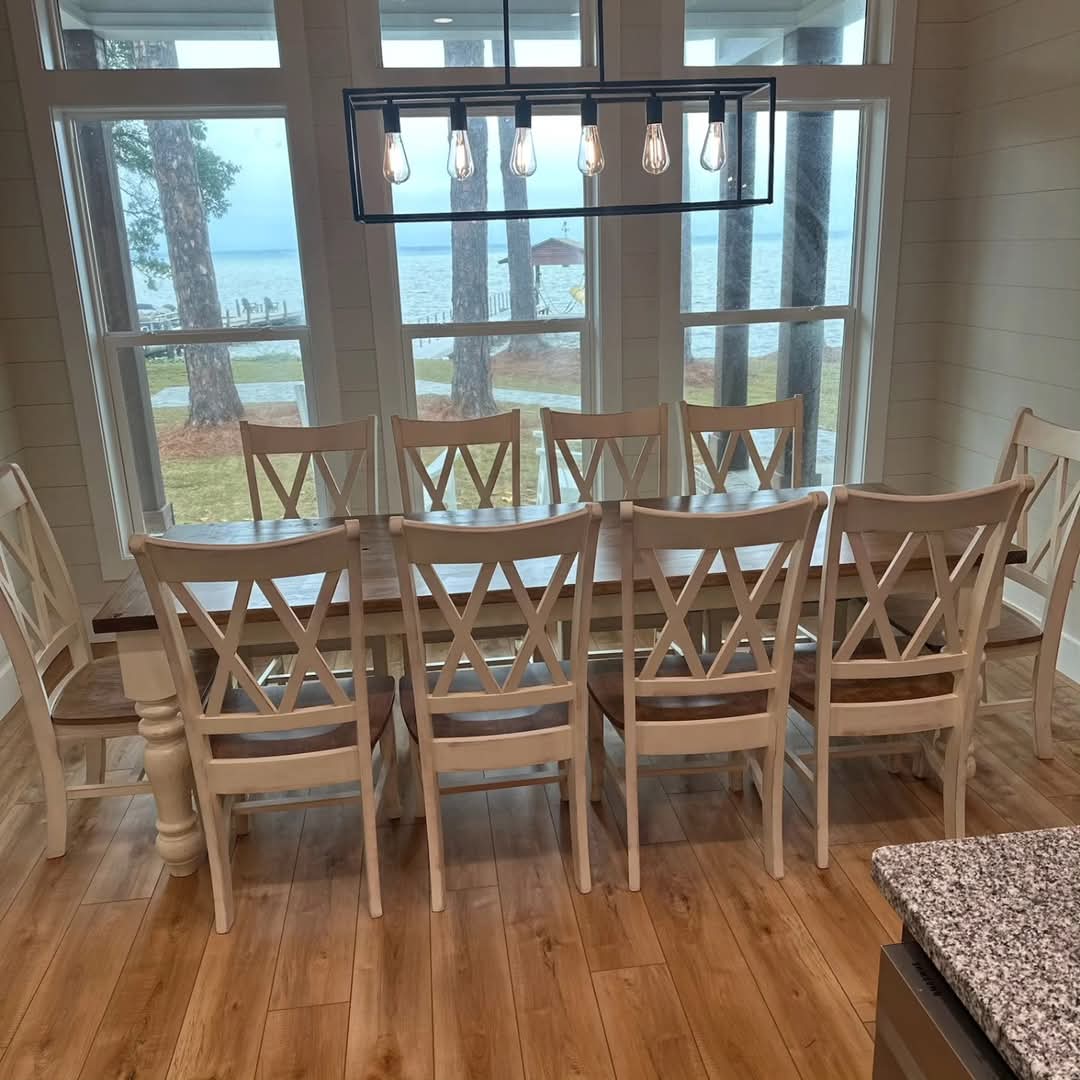 Chunky Leg Farmhouse Table