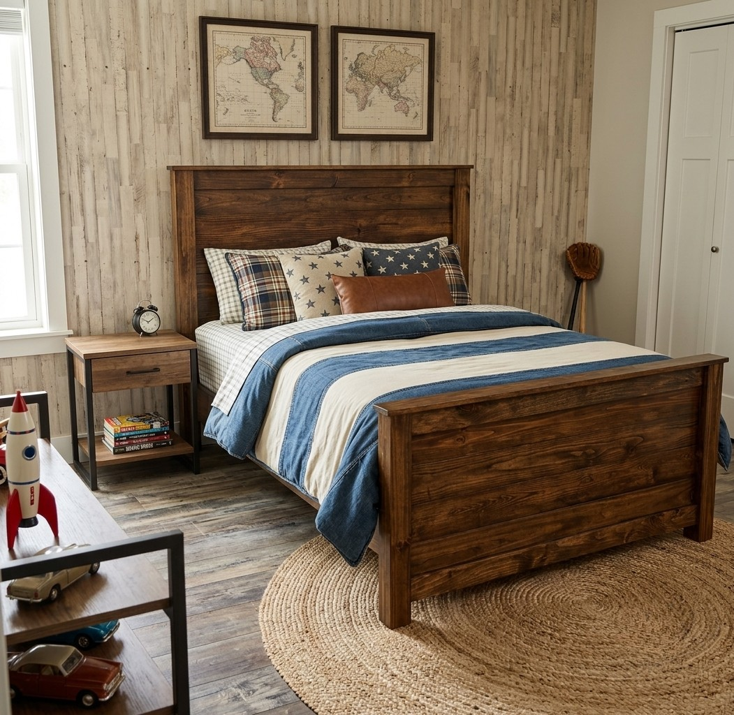 The Shiplap Farmhouse Bed