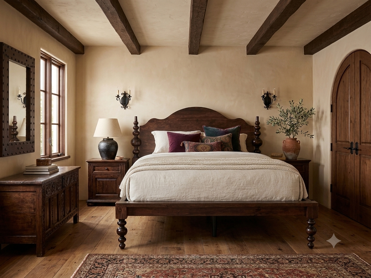 The Savanah Spindle Bed | Solid Wood