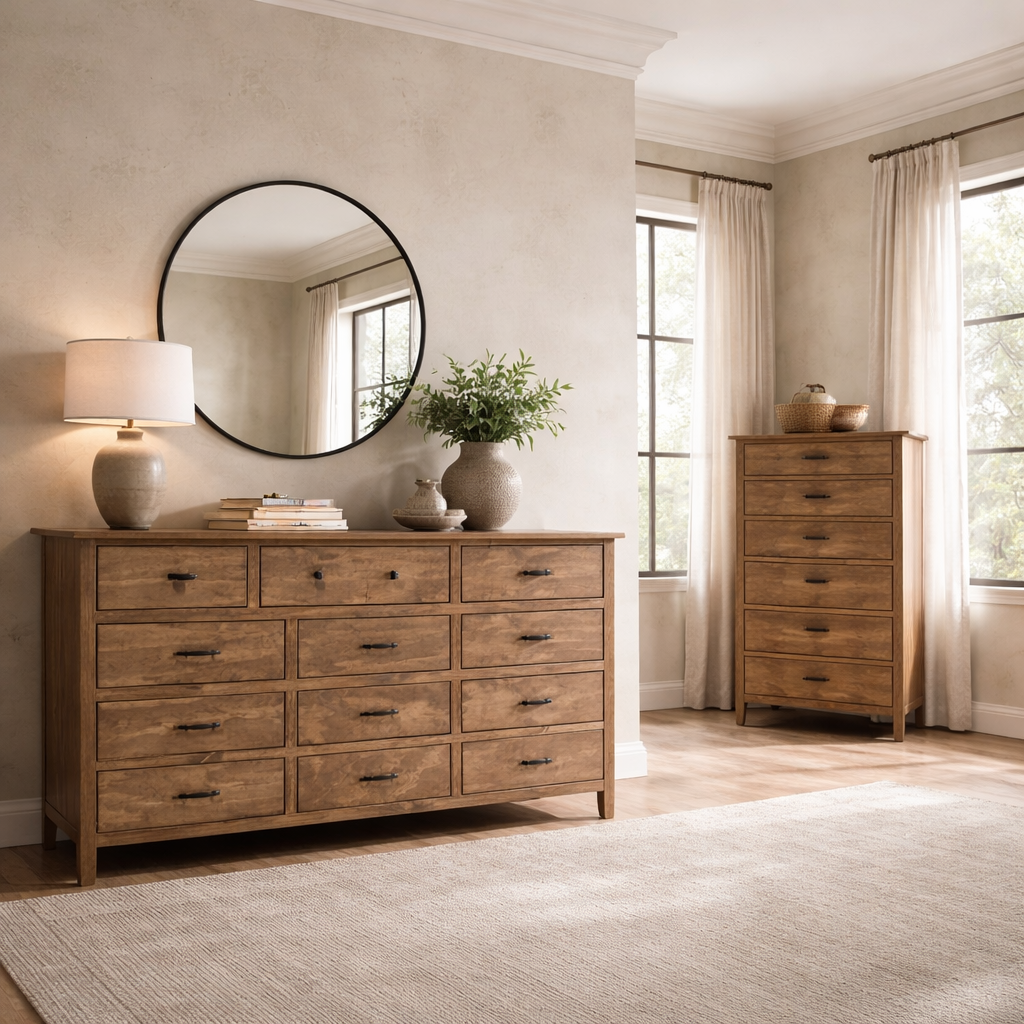 Signature 13-Drawer Dresser — Handcrafted Luxury Storage | Solid Wood, Custom Finish