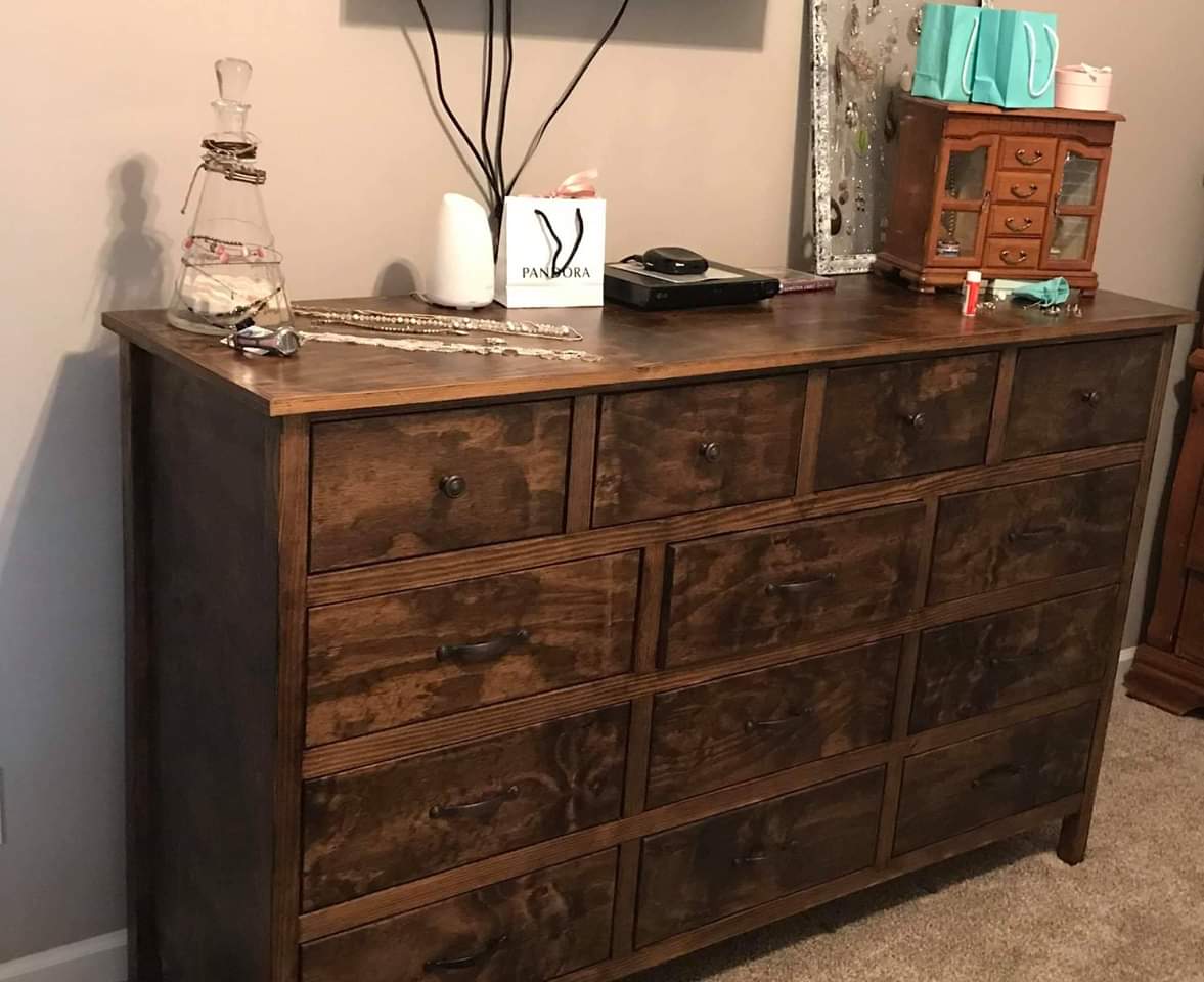 Signature 13-Drawer Dresser — Handcrafted Luxury Storage | Solid Wood, Custom Finish